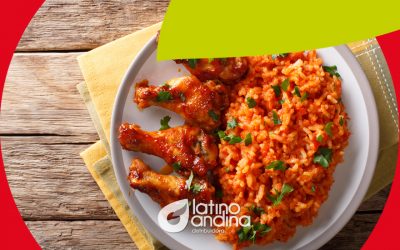 Arroz jollof preparado con arroz jazmín